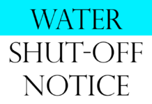 Water Service Shut Down – W Longview Ave Water Shut Off Notice