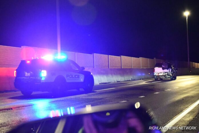 US 30 West Bound Chevrolet Suburban Hit the wall