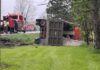 Traffic Alert: roll over on OH 13 North